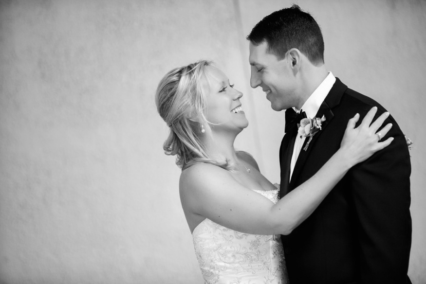 Bride and groom first meet before Olde Bar Philadelphia wedding.